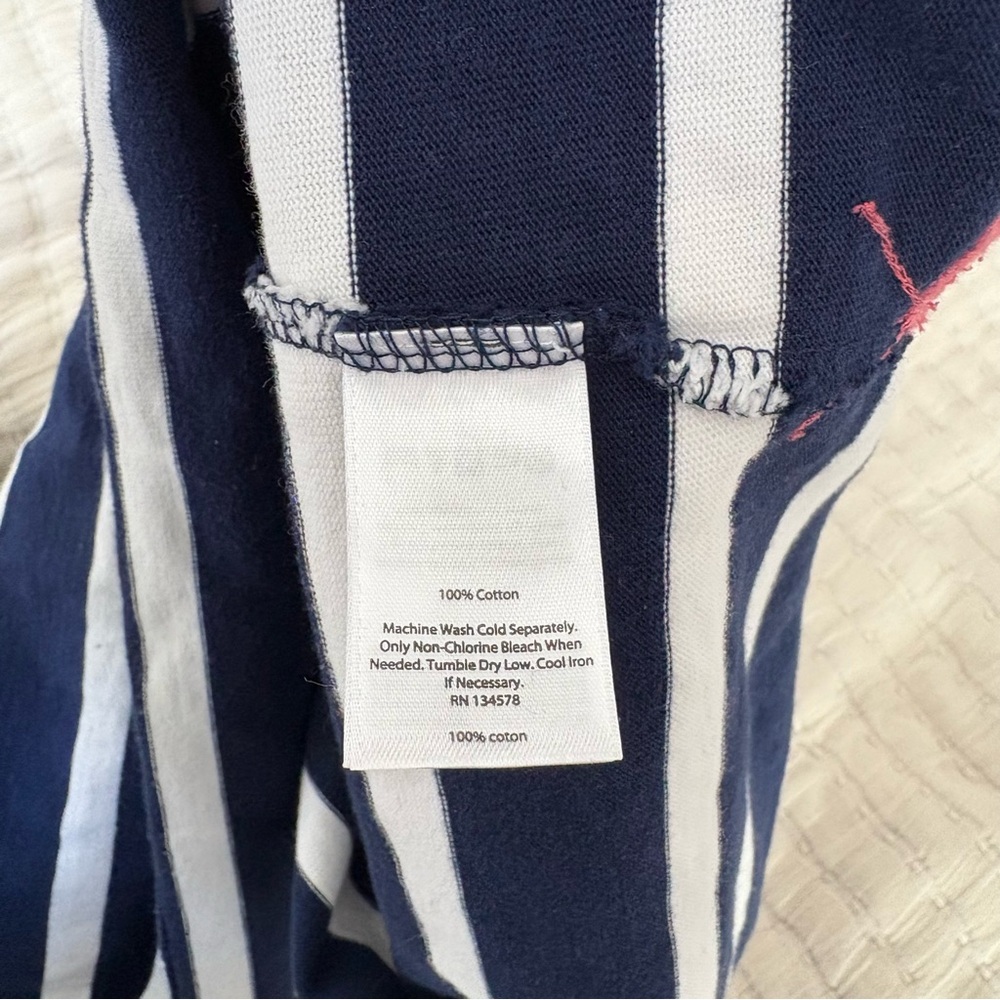 Vineyard Vines Rugby Polo Shirt Navy White Long Sleeve Preppy Women’s XS‎ - Picture 7 of 7